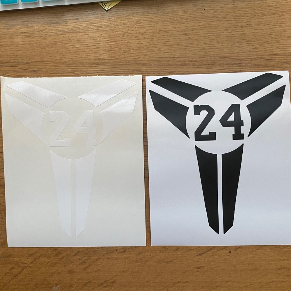Kobe Bryant #24 decal sticker 2pcs